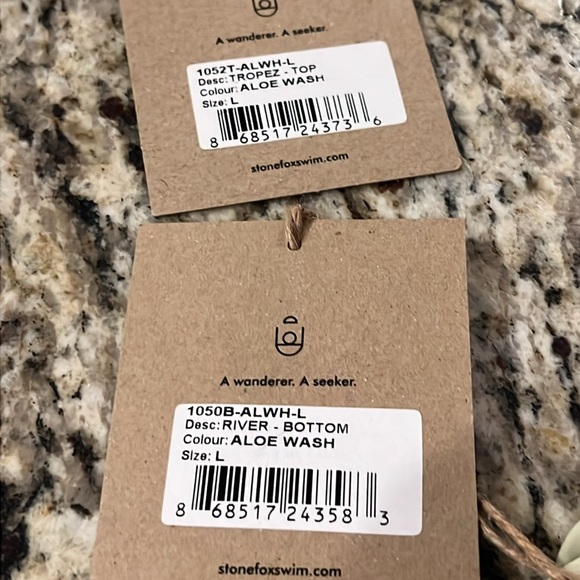 STONE FOX SWIM SET NWT SIZE LARGE - Picture 9 of 10